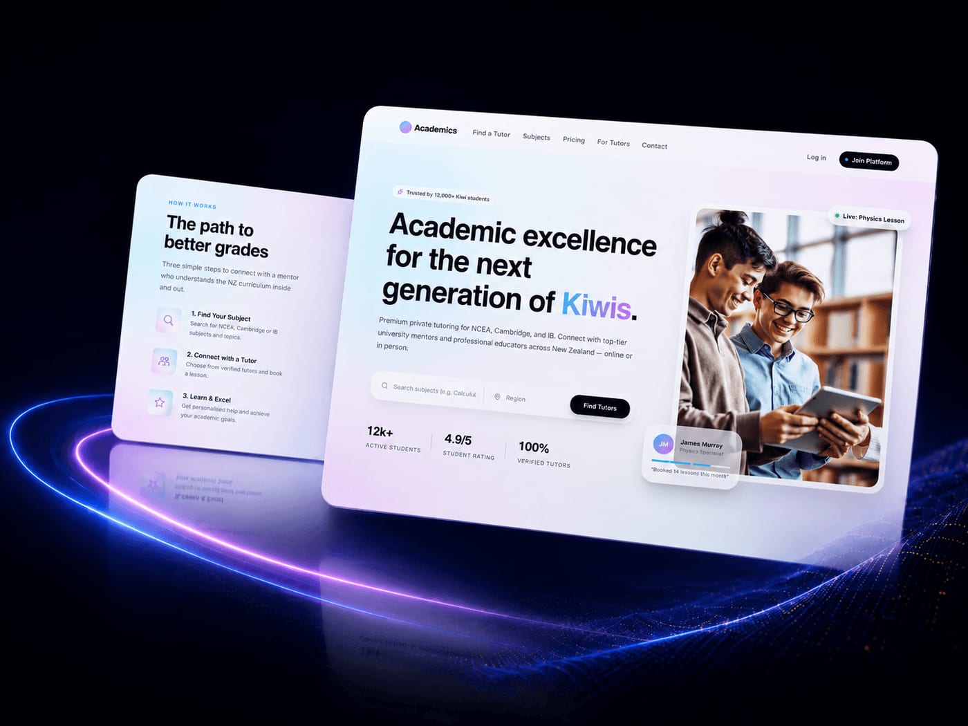 Academic — Website build for academic.co.nz