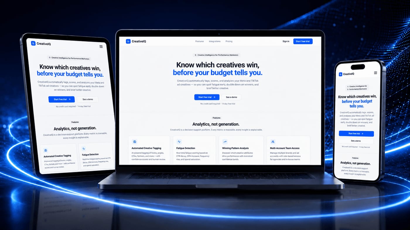 CreativeIQ — Custom creative-intelligence platform for performance marketers