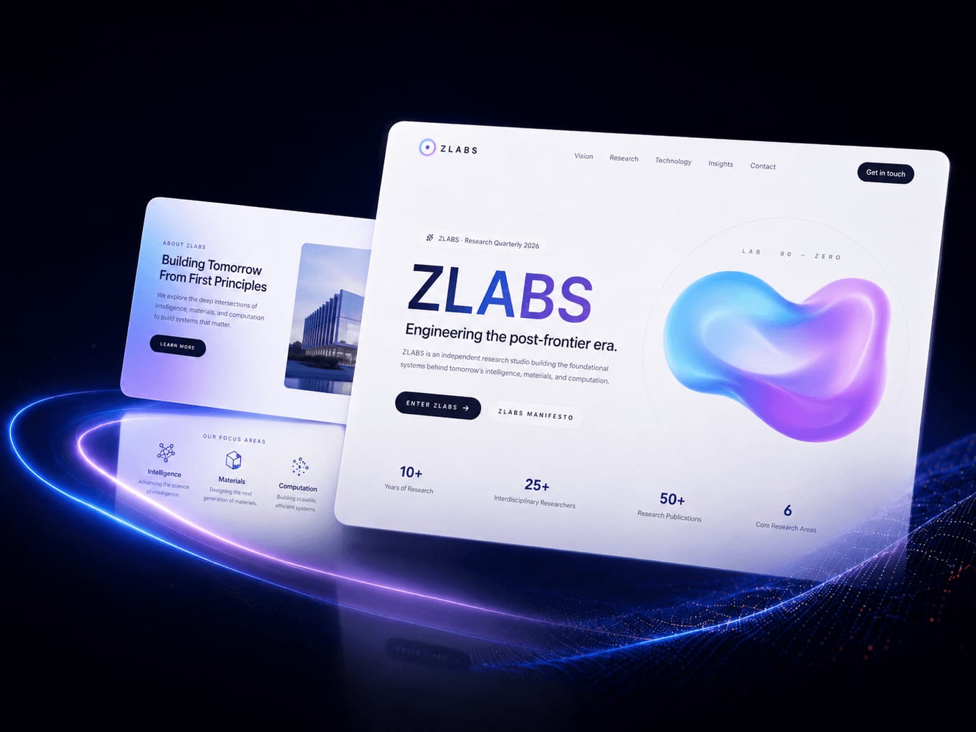 ZLabs — Website development for an independent research studio